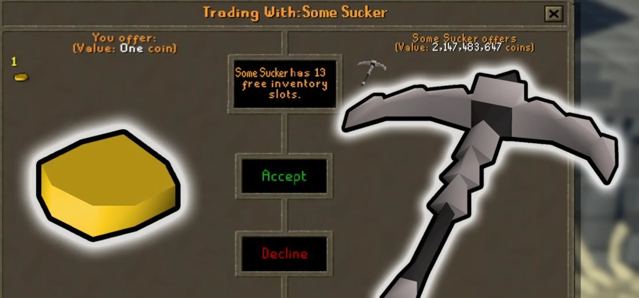 3rd Age Pickaxe osrs